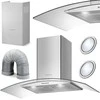 Berdsen BT-223 INOX 90 cm kamininis virtuvinis gartraukis