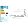 Berdsen Virtuvinis gartraukis po spintelę 60 cm Inox BE-50