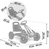 Ricokids Vaikiškas pedalinis gokartas RK-594 raudonas