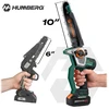 Akumuliatorinis grandininis pjūklas 4,0 Ah PRO šakų pjoviklis 10" 8" Humberg HM-437