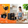 Oro gruzdintuvė, dviejų kamerų, vertikali, 12 l, Berdsen, 2800 W, BD-664