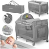 Ricokids Kelioninė lovelė 125x65x78cm RK-242 pilka