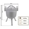 Ketaus katilas 11l medžioklės kepsniui BD-482 348210