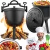 Berdsen Emaliuotas ketaus puodas 8 l laužui ir griliui BD-481 348100