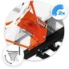 Reguliuojamas krepšinio krepšys 160-305 cm stabilus didelis Neo-Sport NS-284