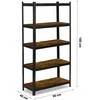 Metalinė daiktų laikymo lentyna 180 x 90 x 40 cm Humberg HR-852 juoda