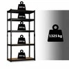 Metalinė sandėliavimo lentyna 183 x 90 x 40 cm Humberg HR-853 juoda