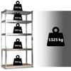 Metalinė lentyna daiktams 183 x 90 x 40 cm Humberg HR-853 sidabrinė