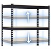 Metalinė daiktų laikymo lentyna 183 x 90 x 45 cm Humberg HR-700 juoda