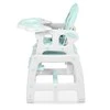 Ricokids Turkio spalvos 5-in-1 aukšta kėdutė, daugiafunkcinė maitinimo kėdutė su reguliuojamu padėklu, konvertuojama kūdikio kėdutė kūdikiams ir mažiems vaikams