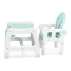 Ricokids Turkio spalvos 5-in-1 aukšta kėdutė, daugiafunkcinė maitinimo kėdutė su reguliuojamu padėklu, konvertuojama kūdikio kėdutė kūdikiams ir mažiems vaikams