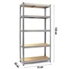 Humberg metalinis stelažas 2in1, 150x75x30cm (HR-810)