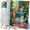 Paveikslas tapybai pagal skaičius 40x50 cm Massido Katės