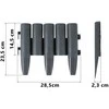 „Plonos“ sodo apvadas 220 cm PL-961 pilkas