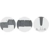 Plonos sodo apvadas 250 cm PL-962 pilkas