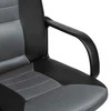 Sofotel Biuro kėdė, oda ir mikro tinklelis, ergonomiškas dizainas, juoda ir pilka, reguliuojamo aukščio biuro kėdė, patogi kompiuterio kėdė