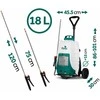 „Plonos PL-601“ akumuliatorinis purkštuvas su vežimėliu