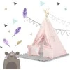 NK-406 Nukido tipi palapinė vaikams - šviesiai rožinė