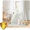 Nukido tipi palapinė vaikams - smėlio spalvos