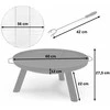 Sodo laužavietė su grotelėmis 60 cm Berdsen BD-881