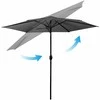 Sulankstomas sodo skėtis, 6 dalių, 300 cm, su uždanga, „Plonos PL-884“