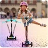 Triratis balansinis paspirtukas vaikams LED Ricokids Leddi - juodas ir turkio spalvos