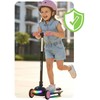 „Glowi Ricokids“ LED triratis balansinis paspirtukas vaikams – juodas ir rožinis