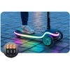 Triratis balansinis paspirtukas vaikams LED Ricokids Leddi - juodas ir turkio spalvos