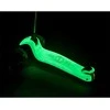 Ricokids Glow triratis vaikų balansinis paspirtukas šviečiantis tamsoje turkio spalvos