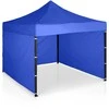 Sodo paviljonas su 3 sienomis, 3 x 3 m, mėlynas Plonos