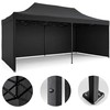 Sodo paviljonas su 3 sienomis, 3 x 6 m, juodas, Plonos