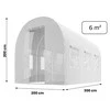 Global Sodo tunelio folija 2x3m (6m2) balta Plonos