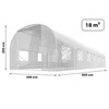 Nukido Sodo tunelio folija 3x6m (18m2) balta Plonos
