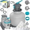„Bestway 58486 11355“ baseino smėlio pompa su filtro kamuoliukais, skalbyklė ...