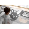 Ricokids Porolono kilimėlis dėlionės 180x180 cm 9 vnt Pilki gyvūnai