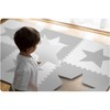 Ricokids Didelis putplasčio dėlionės kilimėlis, putplasčio šachmatų lentos raštas, 180x180 cm, 9 vnt. - žvaigždutės