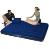 Pripučiamas čiužinys 203x152x22 cm su stūmokliniu pompa INTEX 68765