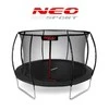 12 pėdų / 374 cm profiliuotas sodo batutas su vidiniu tinklu „Neo-Sport“