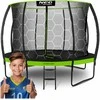 14 pėdų / 435 cm profiliuotas sodo batutas su vidiniu tinklu „Neo-Sport“