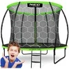 8 pėdų / 252 cm profiliuotas sodo batutas su vidiniu tinklu „Neo-Sport“