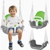 Ricokids 3 viename dramblio formos kibiro sūpynės, pilkos ir žalios spalvos