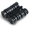 Plonos Tinklelis nuo šešėlių 1,2 x 25 m, 110 g/m2 + 50 spaustukų, pilkas