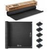 Plonos Tinklelis nuo šešėlių 1,2 x 50 m, 110 g/m² + 50 spaustukų, pilkas