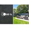 Plonos Tinklelis nuo šešėlių 1,2 x 50 m, 110 g/m² + 50 spaustukų, pilkas