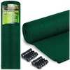 Plonos Tinklelis nuo šešėlių 1,5 x 25 m, 140 g/m², žalias + 50 spaustukų