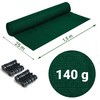 Plonos Tinklelis nuo šešėlių 1,5 x 25 m, 140 g/m², žalias + 50 spaustukų