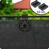 Plonos Tinklelis nuo šešėlių 1,5 x 50 m, 110 g/m² + 50 spaustukų, pilkas
