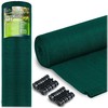 Plonos Tinklelis nuo šešėlių 1,5 x 50 m, 140 g/m² + 50 spaustukų, žalias