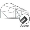 Šiltnamis 2,5x4m (10m2) baltas Plonos