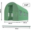 Plonos Plonas 2x3 m (6 m²) sodo tunelis